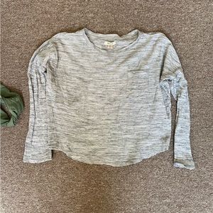 Oversized Waffle long Sleeve Madewell Top